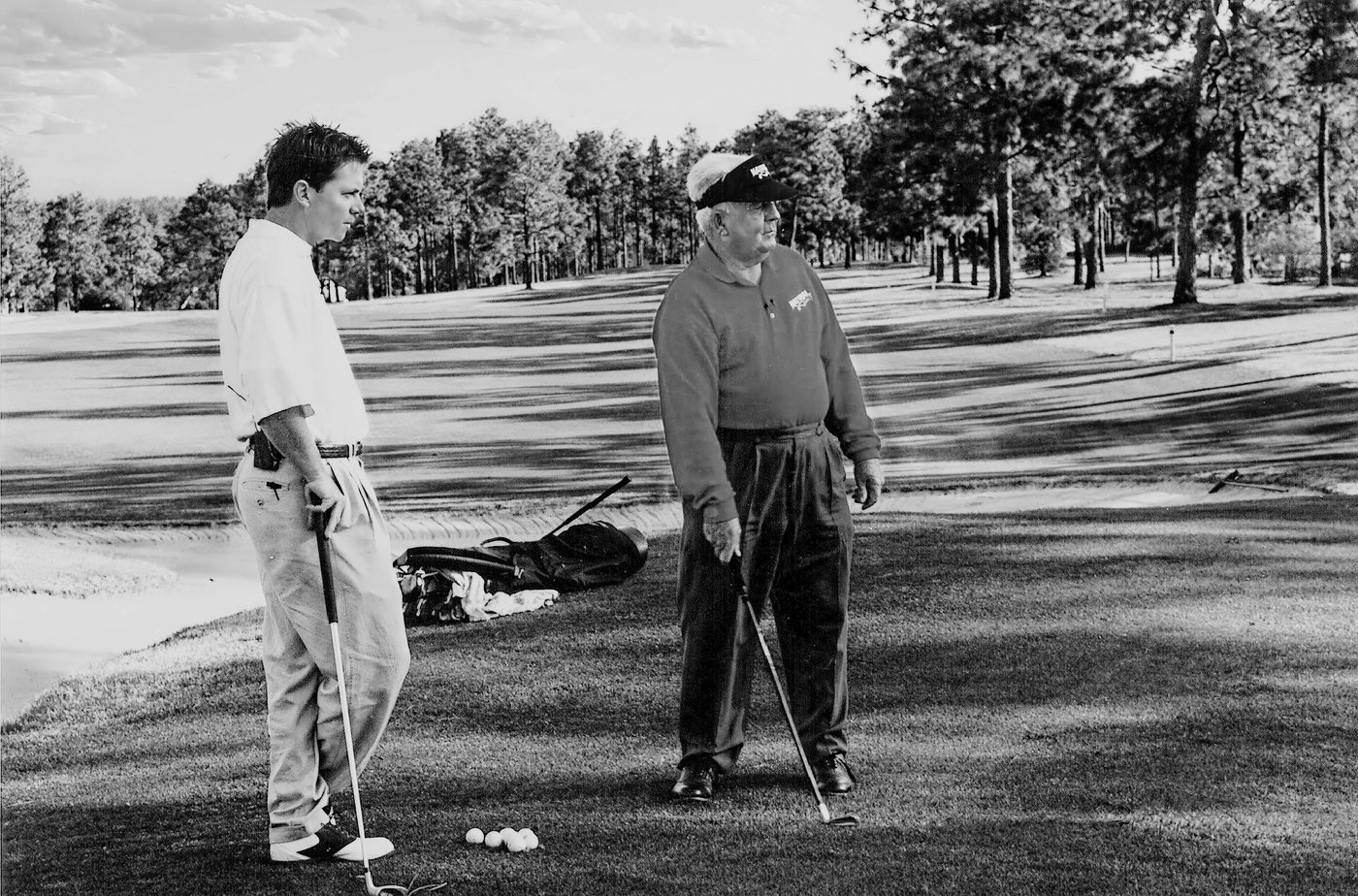 Todd Graves and Moe Norman. Pine Needles, North Carolina, 2000.